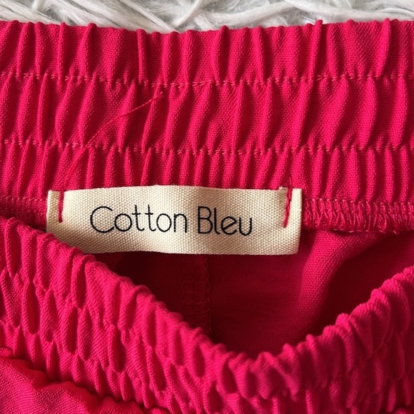 Cotton bleu Women’s morning breeze breathable shorts in fuchsia in large - Picture 6 of 11